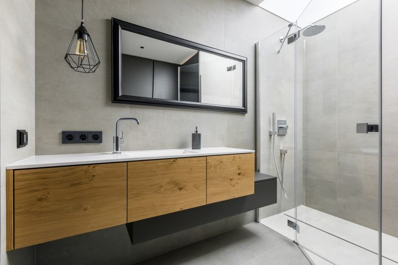Contemporary vanity with storage