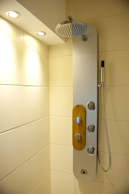 Luxury shower with multiple heads